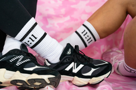 11:11 socks - White/Black