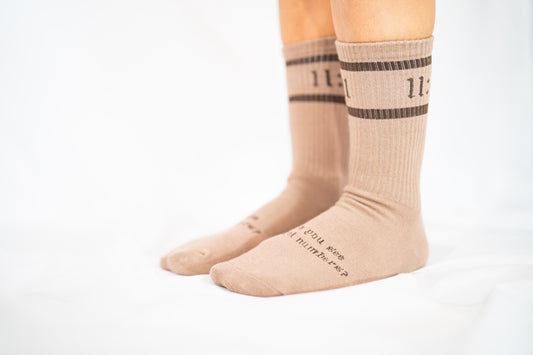 11:11 socks - Mocha/ Chocolate Brown
