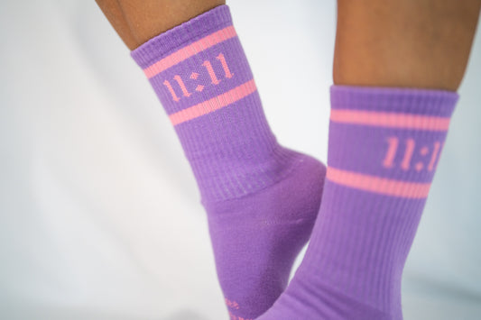 11:11 socks - Purple/Pink